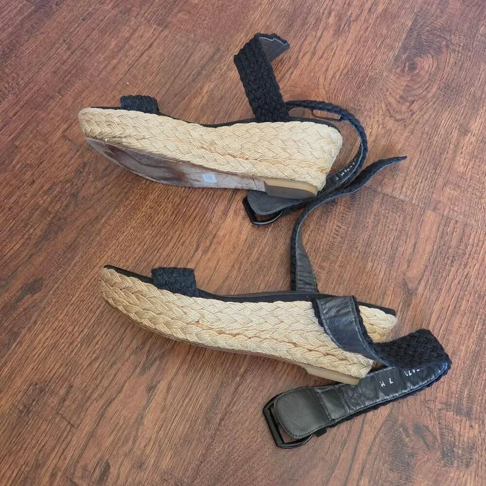 Stuart Weitzman Alexio Crochet Wedge Jute Espadrilles